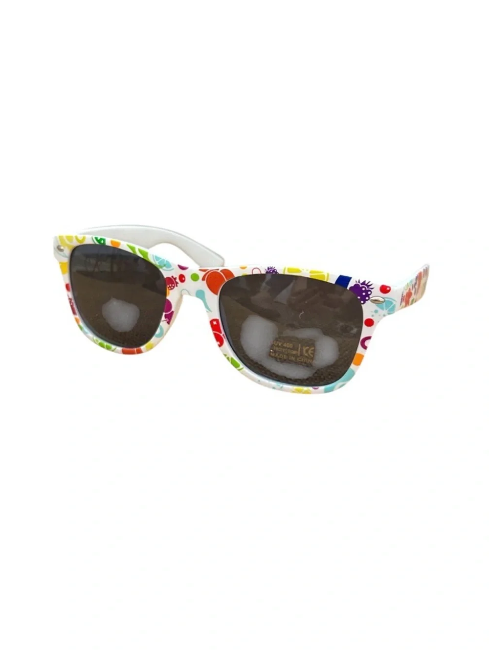 NWT Set of 6 mat unisex Carbliss Floral Print White Sunglasses - Fun Shades